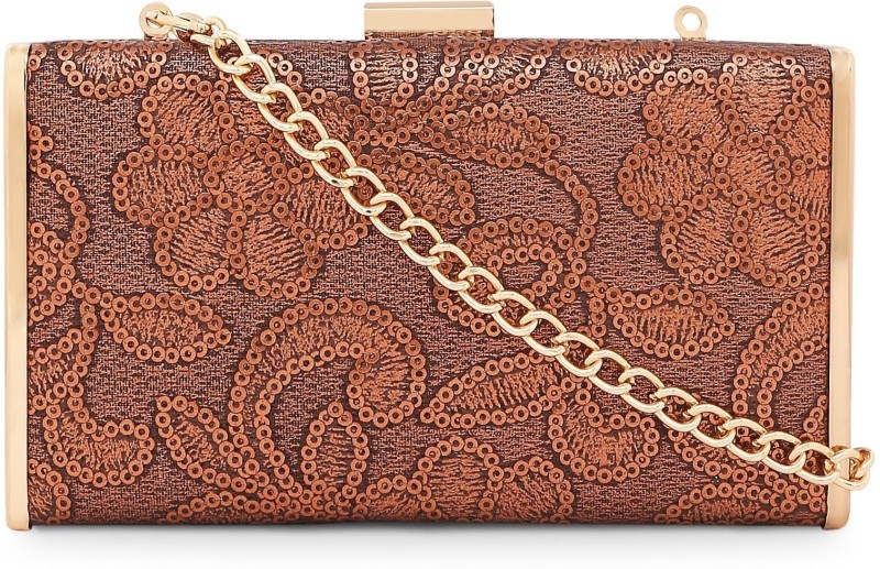 Party Brown  Clutch Price in India