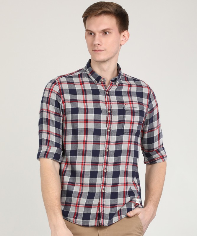 Men Checkered Casual Shirt Price in India