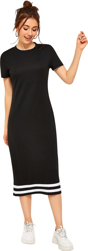 Women Bodycon Black Dress Price in India