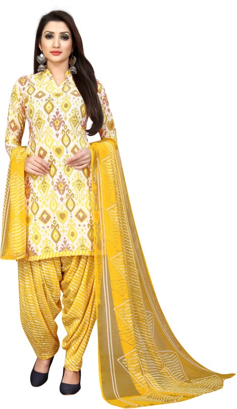 Yashika Crepe Printed Salwar Suit Material Price in India