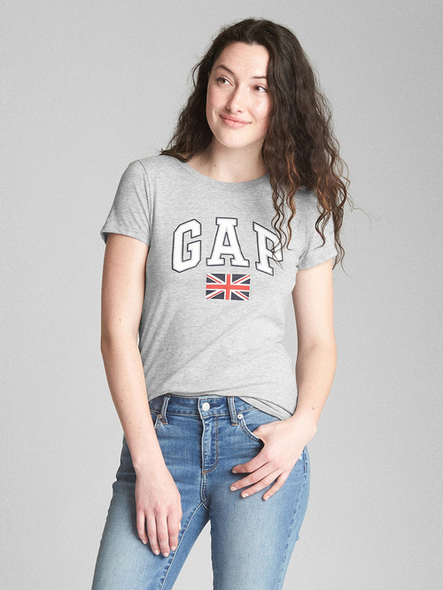 GAP Grey Printed T-Shirt Price in India