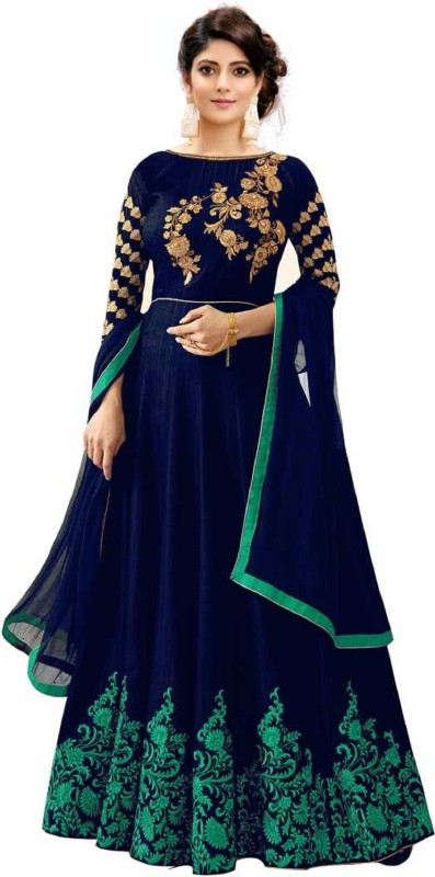 Women Gown Blue Dress Price in India