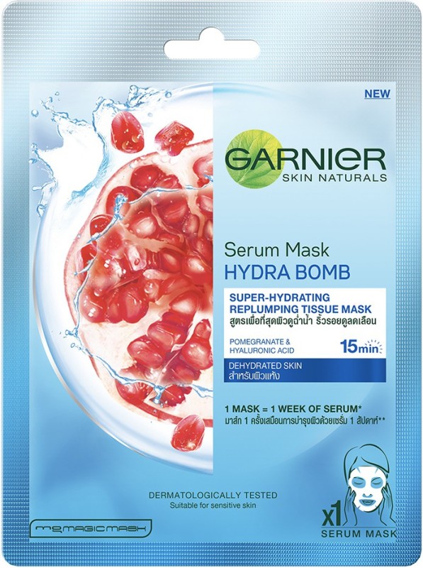 Garnier Skin Naturals, Hydra Bomb, Face Serum Sheet Mask (Blue) Price in India