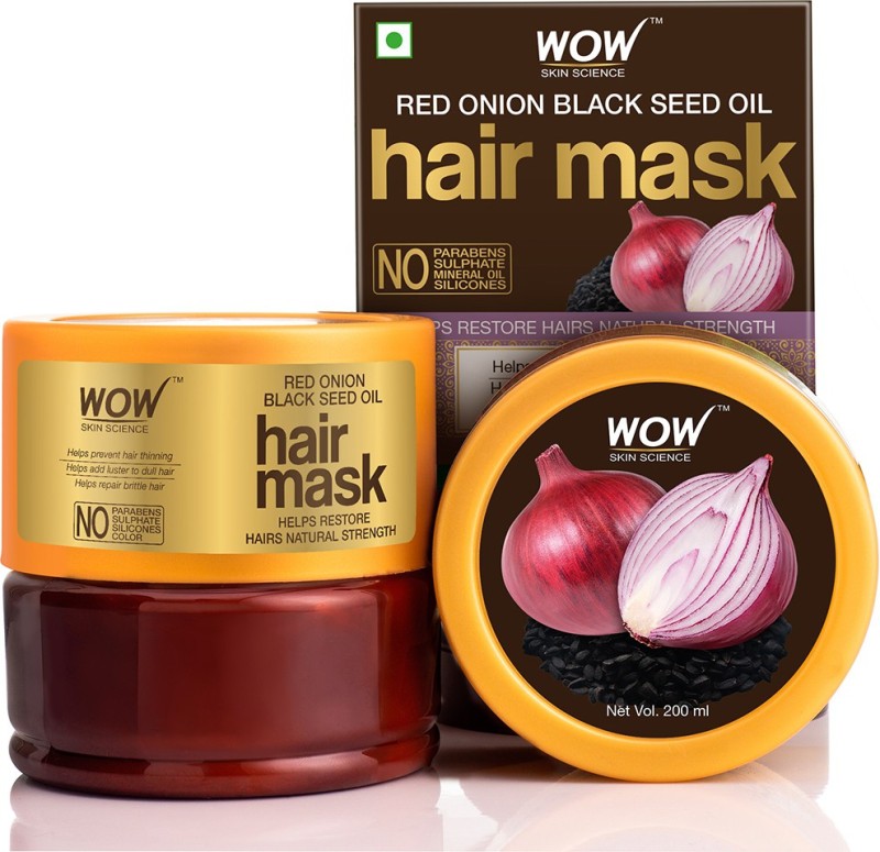 WOW Skin Science Red Onion Black Seed Oil Hair Mask - 200mL Price in India