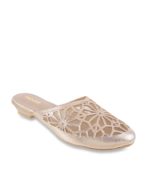 Mochi Rose Gold Mule Shoes Price in India