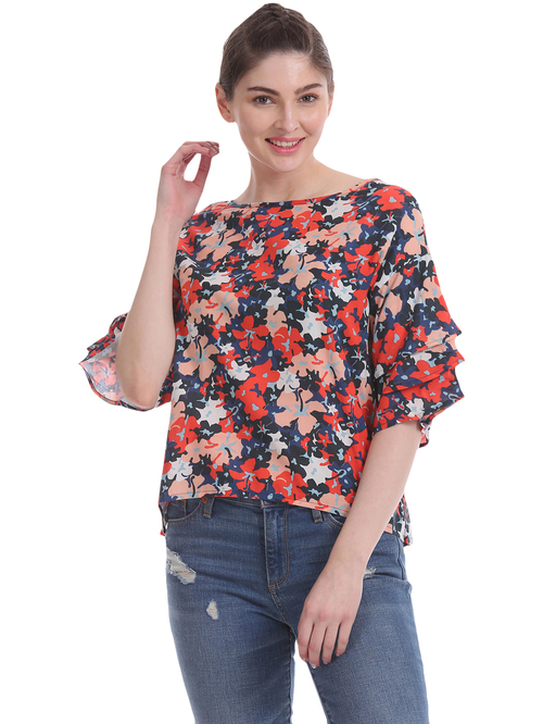 Aeropostale Navy Printed Top Price in India