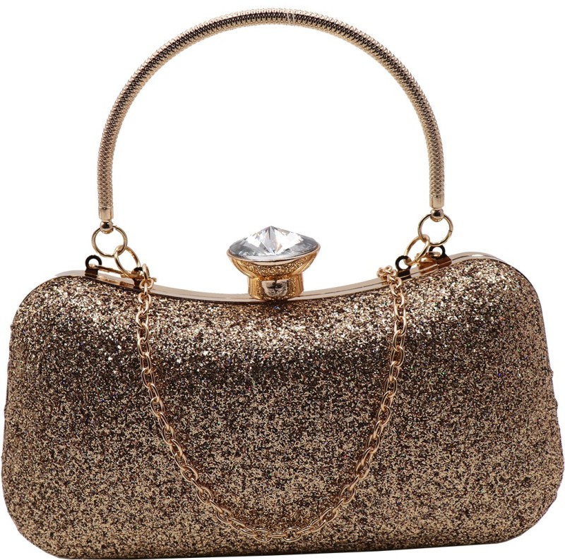 Party, Casual Gold  Clutch Price in India