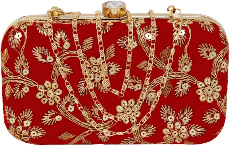 Party Red  Clutch Price in India