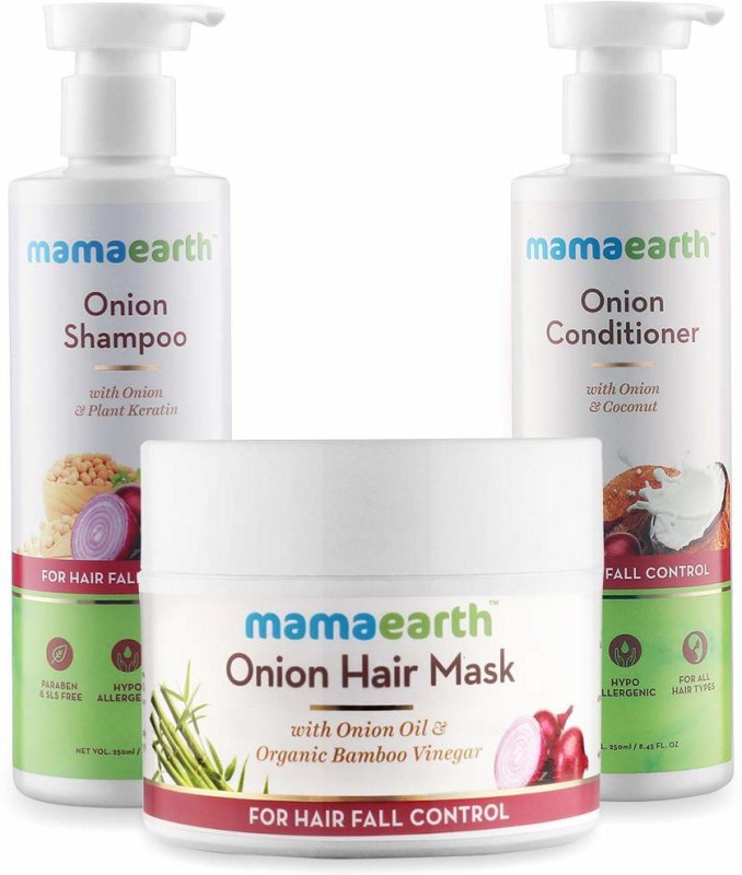 Mamaearth "Ultimate Hair Fall Care Range, for Hair Fall Control, (Hair Mask + Shampoo + Conditioner) " Price in India