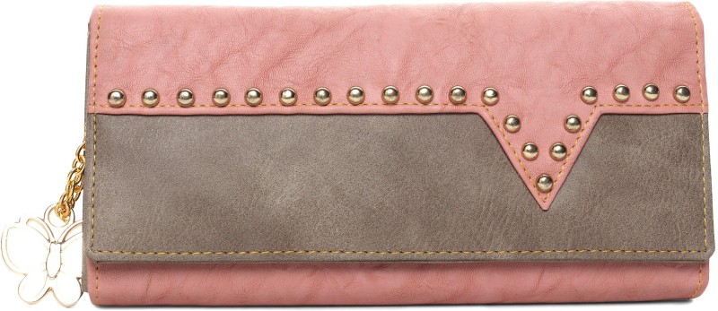 Casual Peach, Grey  Clutch Price in India