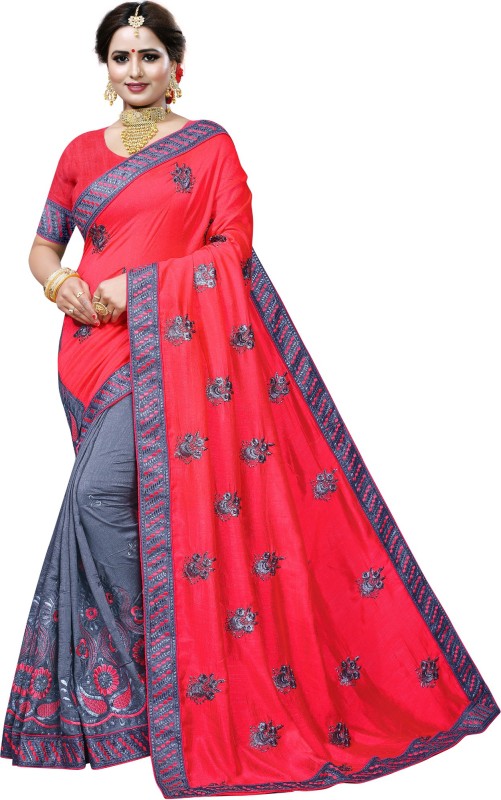 Printed Bollywood Cotton Jute Blend, Lace Saree Price in India