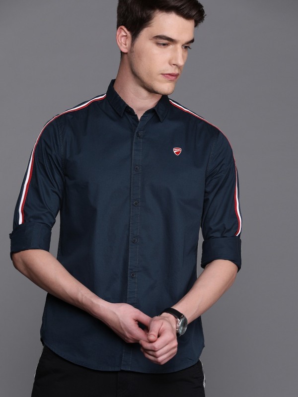 Men Solid Casual Shirt Price in India