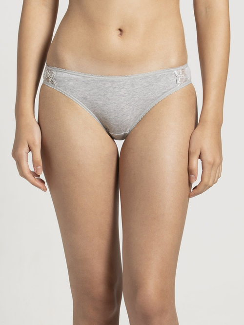 Jockey Grey Textured FE11 Bikini Price in India