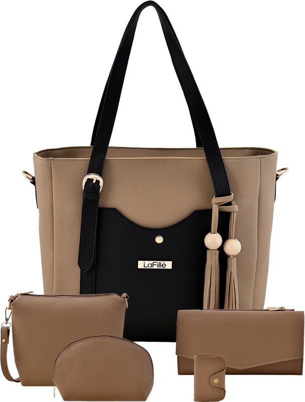 Women Beige Hand-held Bag Price in India