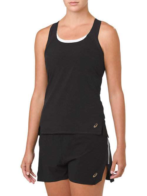 Asics Black Regular Fit Top Price in India