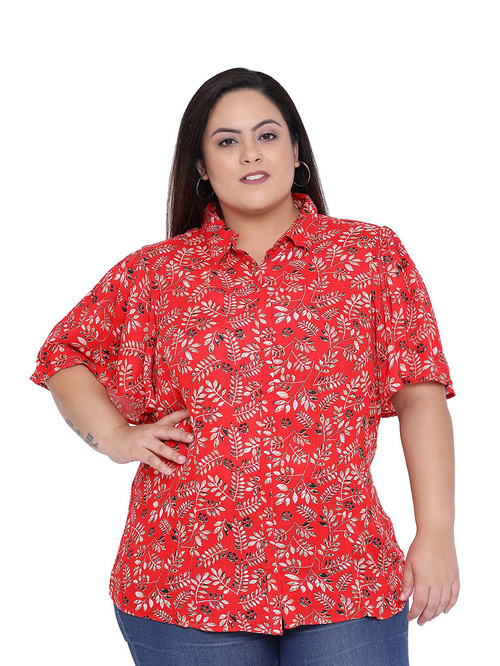 Oxolloxo Red Curves Blossom Cecile Shirt Price in India