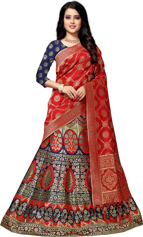 Printed Semi Stitched Lehenga Choli Price in India