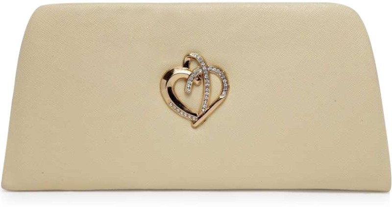 Casual Cream  Clutch Price in India