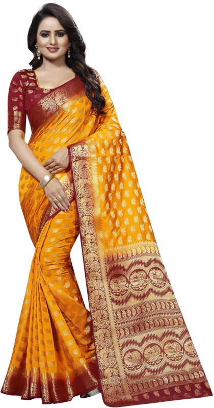 Self Design Fashion Cotton Silk Saree Price in India