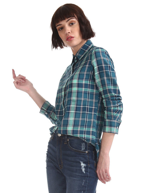 Aeropostale Blue Checks Shirt Price in India