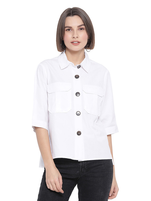 Oxolloxo White Emerald Plenton Classic Shirt Price in India