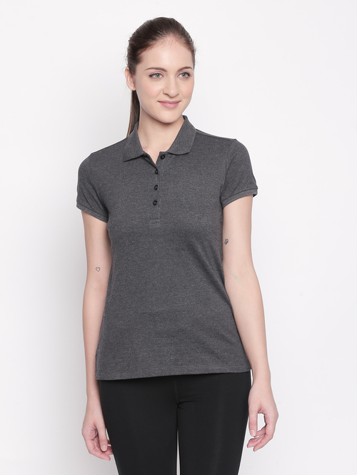 Ajile by Pantaloons Charcoal Textured Top Price in India