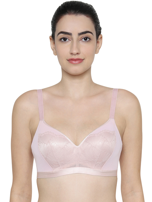 Triumph Pink Aqua Lantern Padded Wireless T-Shirt Bra Price in India