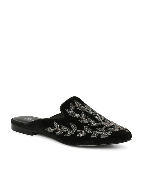 Saint G Black Mule Shoes Price in India