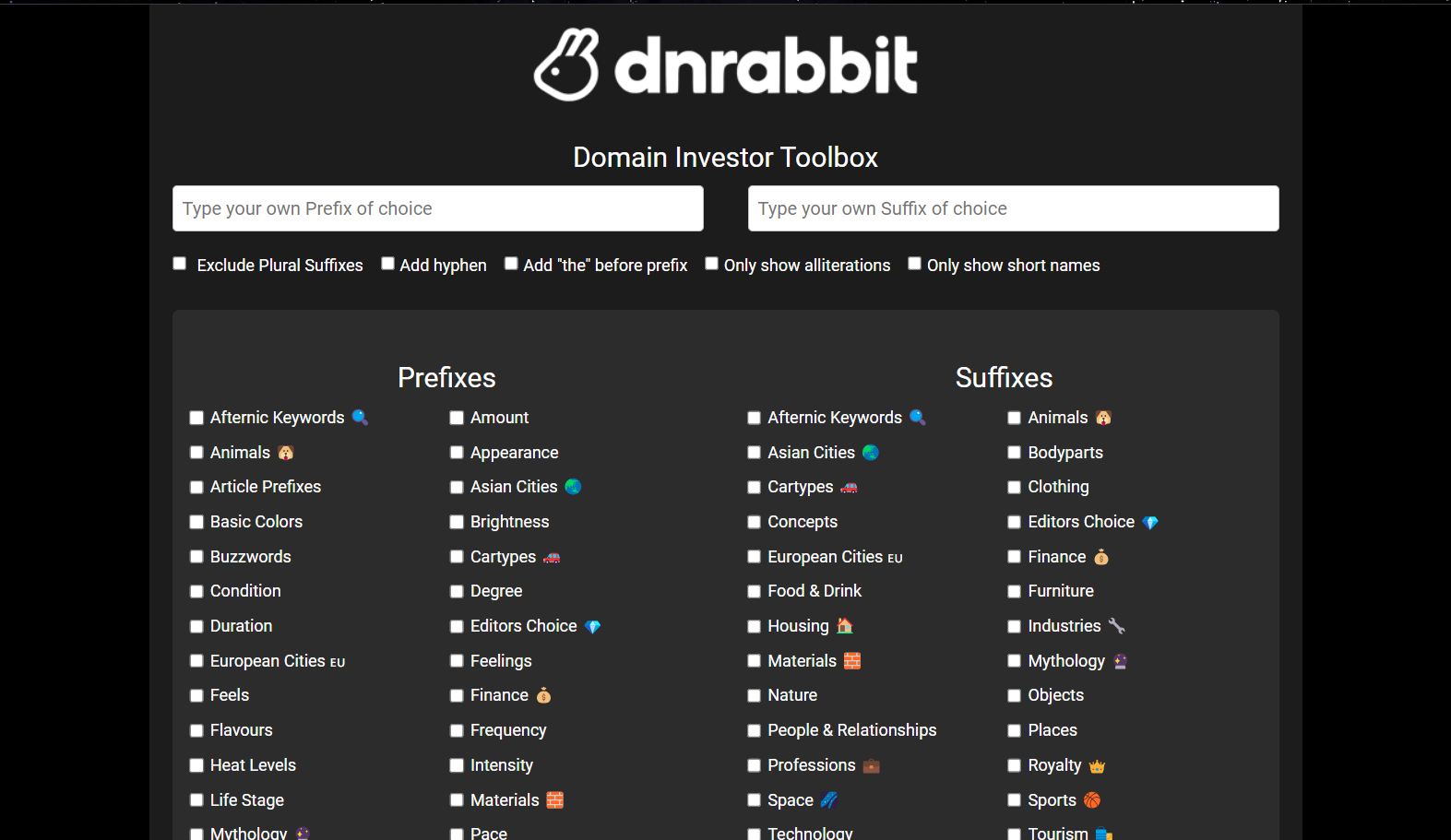 DNRABBIT - Domain Investor Toolbox