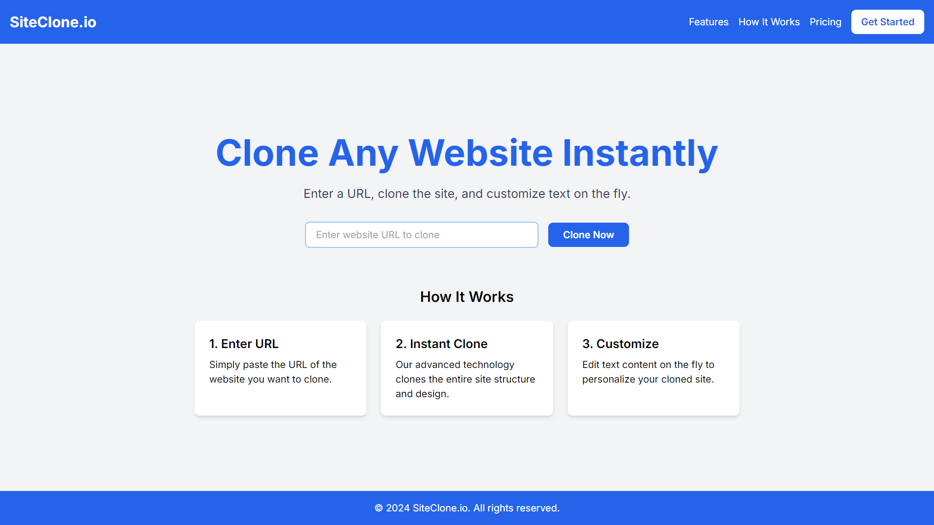 SiteClone - Clone Any Website Instantly