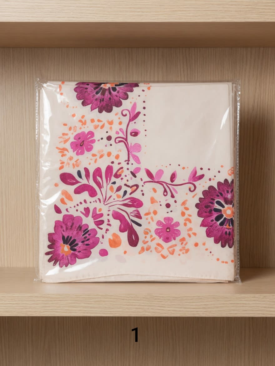 Pañuelos seda flores 70 x 70 varios modelos - miniatura 1