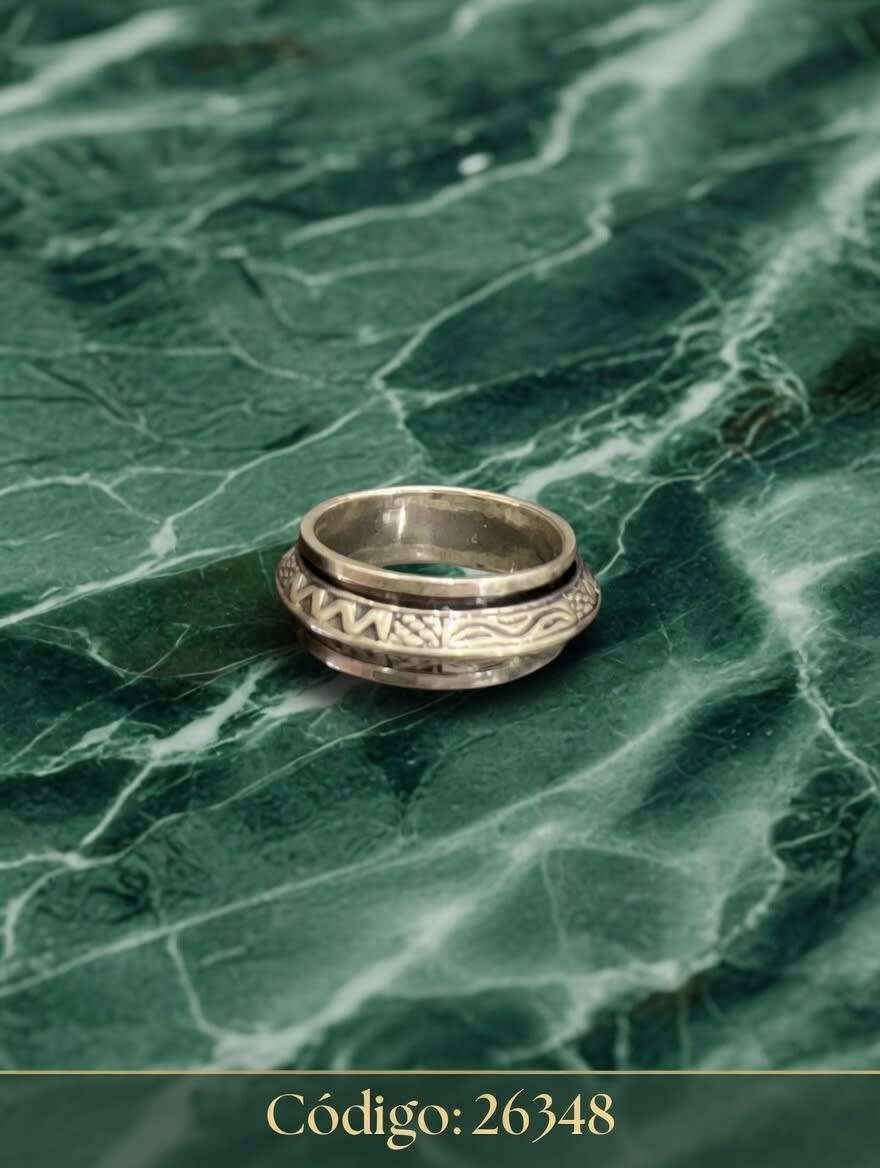 ANILLO PL HOMBRE GIRATORIO GRUESO - miniatura 3