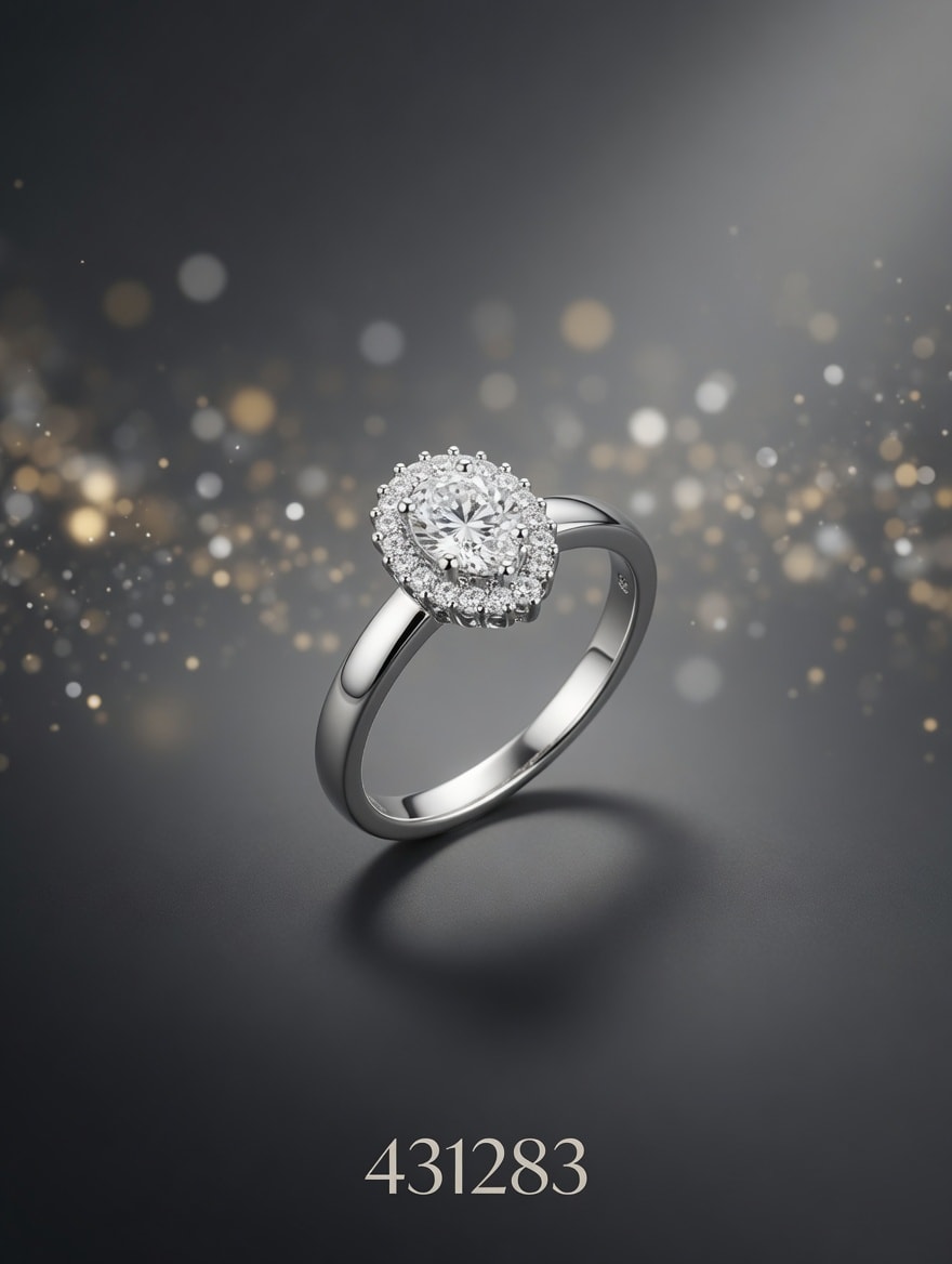 ANILLO ZIRCON MICROPAVE PLT. IMPORTANTE - miniatura 1