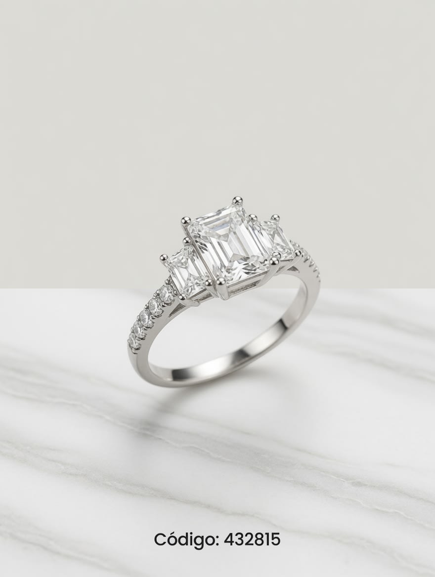 ANILLO MICROPAVE ZIRCON ROD COLORES PLAT. IMPORTANTE - imagen 1