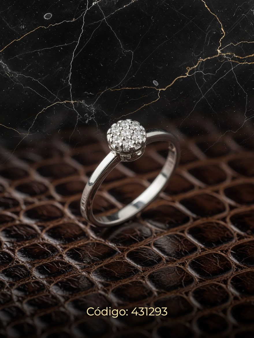 ANILLO ZIRCON FINO PLT. IMPORTANTE - miniatura 2