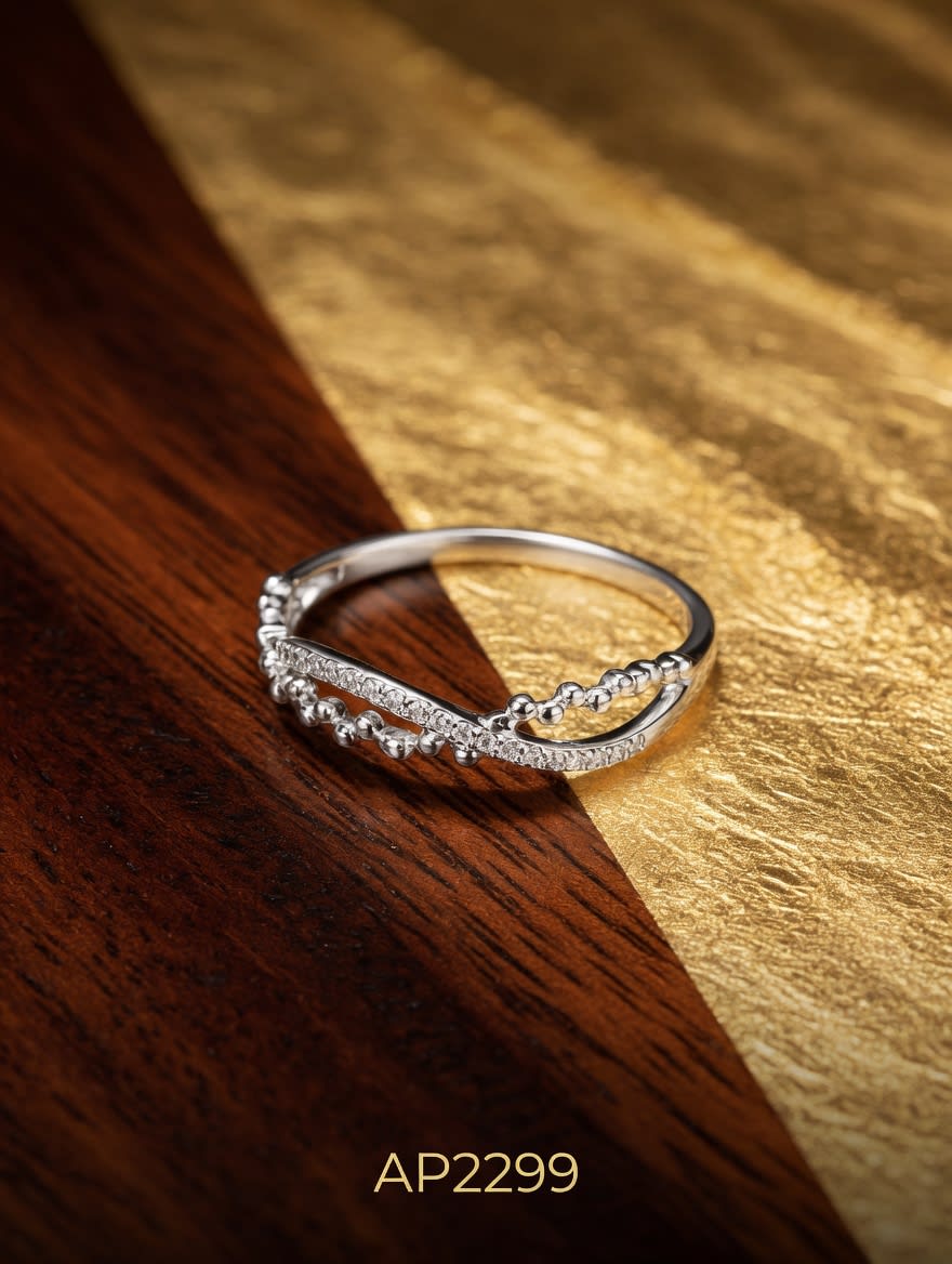 ANILLO ZIRCON INFINITO PLATEADO IMPORTANTE - miniatura 2