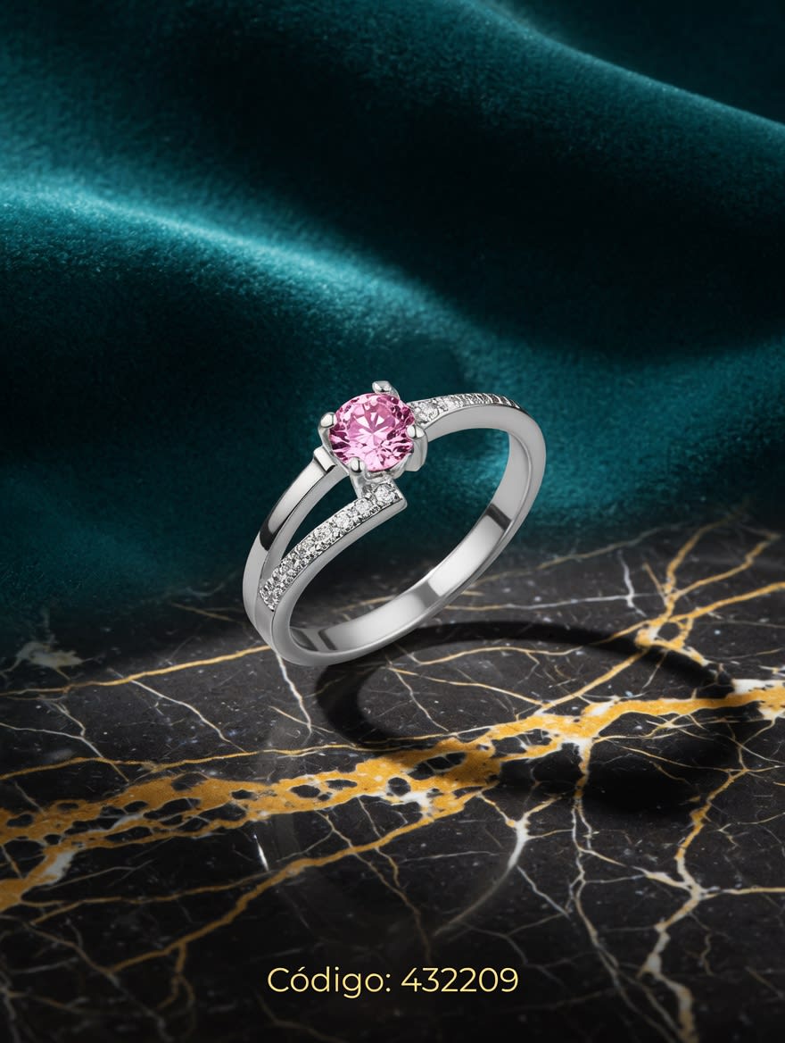 ANILLO ZIRCON PLT. IMPORTANTE - miniatura 2