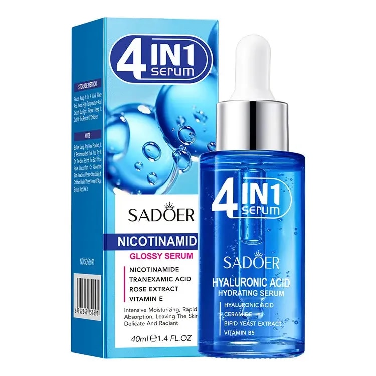 Sérum Facial 4en1 Ácido Hialurónico Hidratante 40ml Sadoer Todo Tipo De Piel Día/noche - miniatura 1