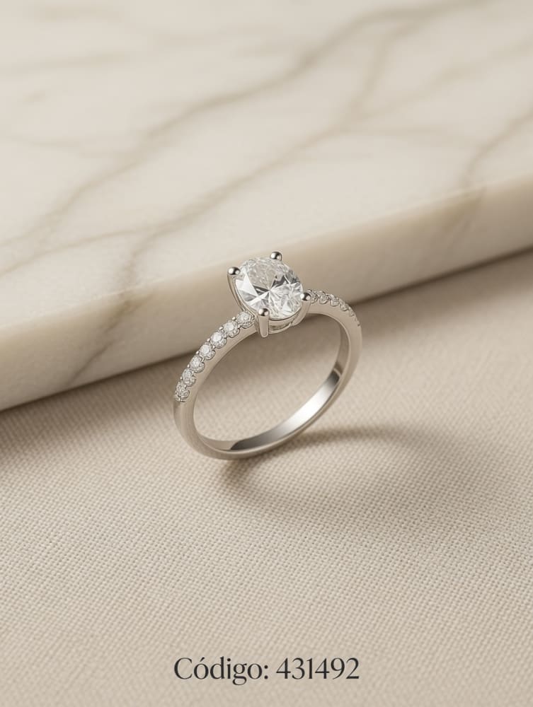 ANILLO MICROPAVE ZIRCON RECTANGULO PLT. IMPORTANTE
