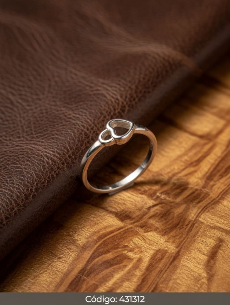 ANILLO CORAZON LISO PLT. IMPORTANTE