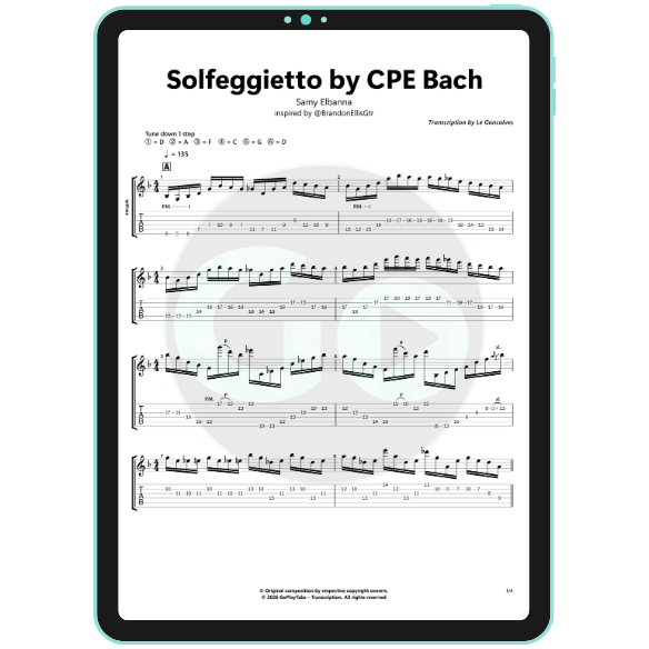 My take on Solfeggietto by CPE Bach by Samy Elbanna