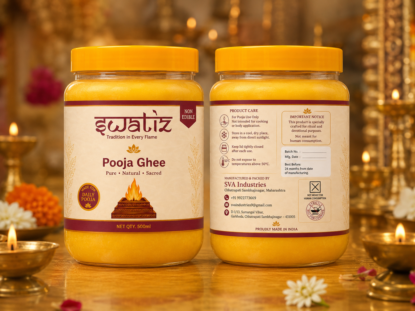 Swatiz Pooja Ghee - Half liter
