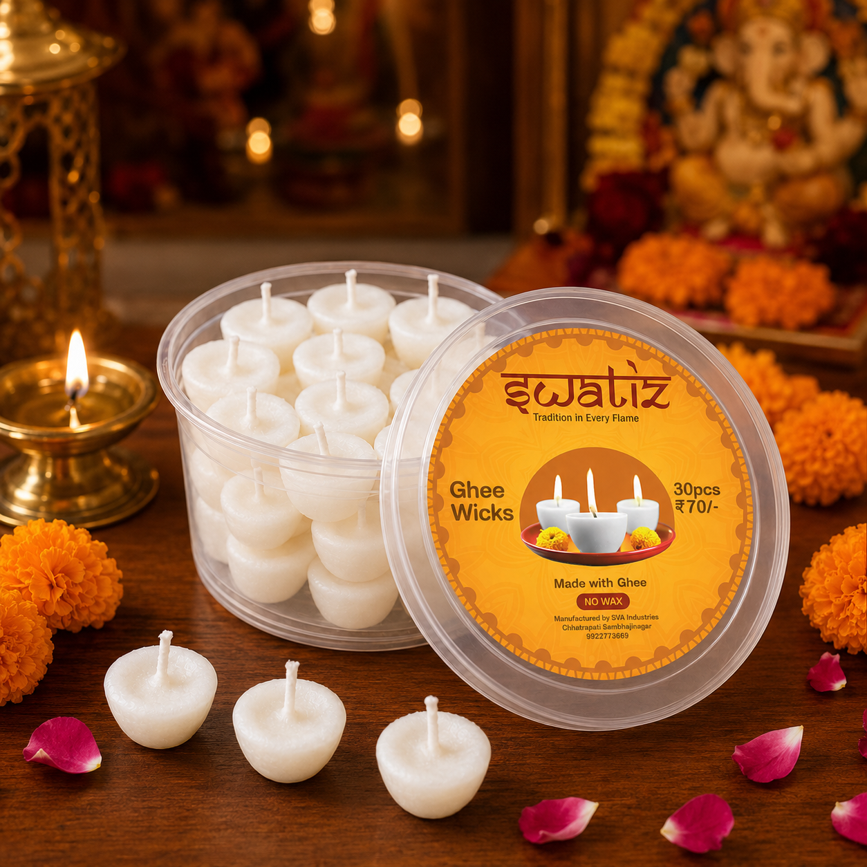 Vanaspati Ghee Diya - Medium