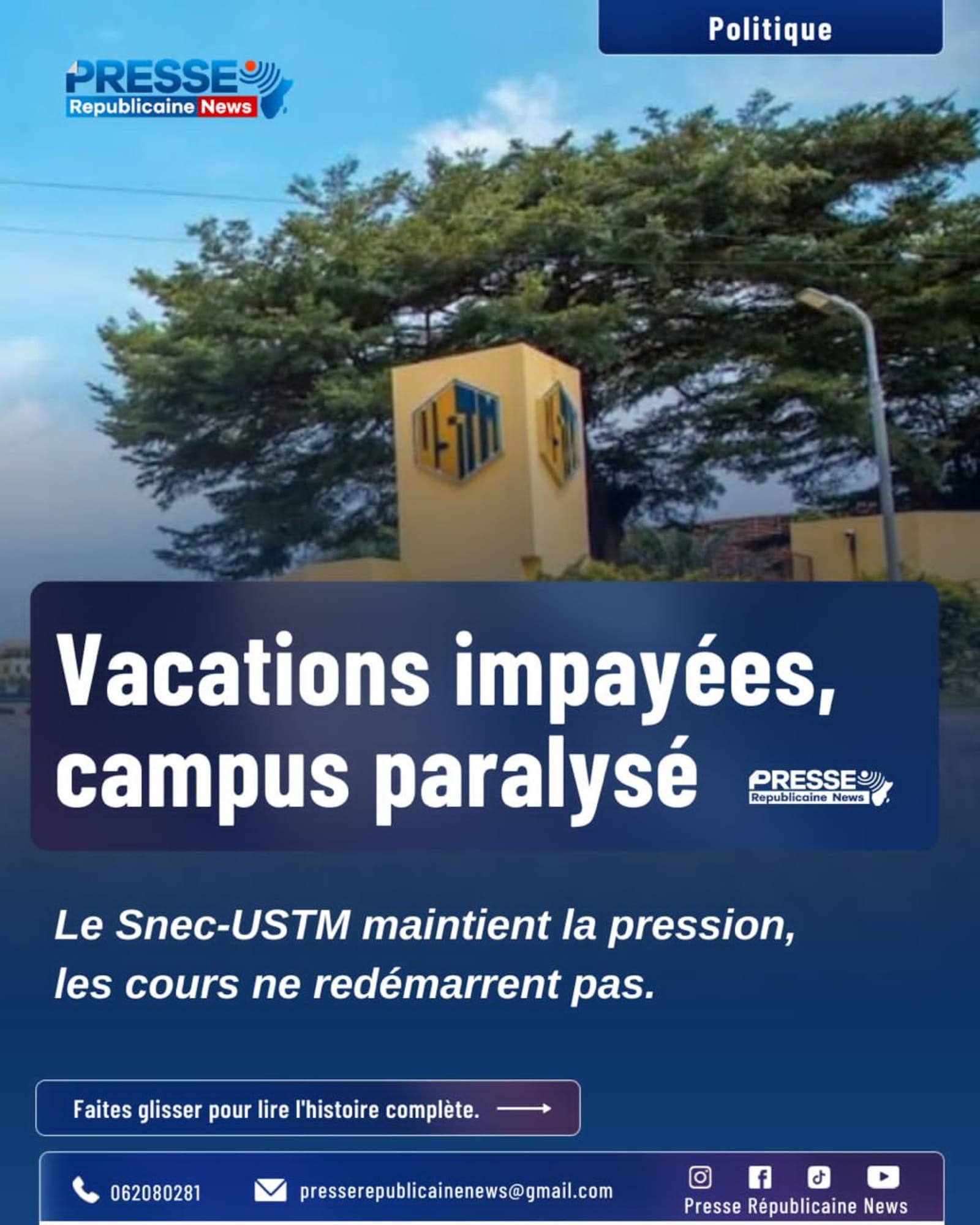vacations impayées campus paralysé
