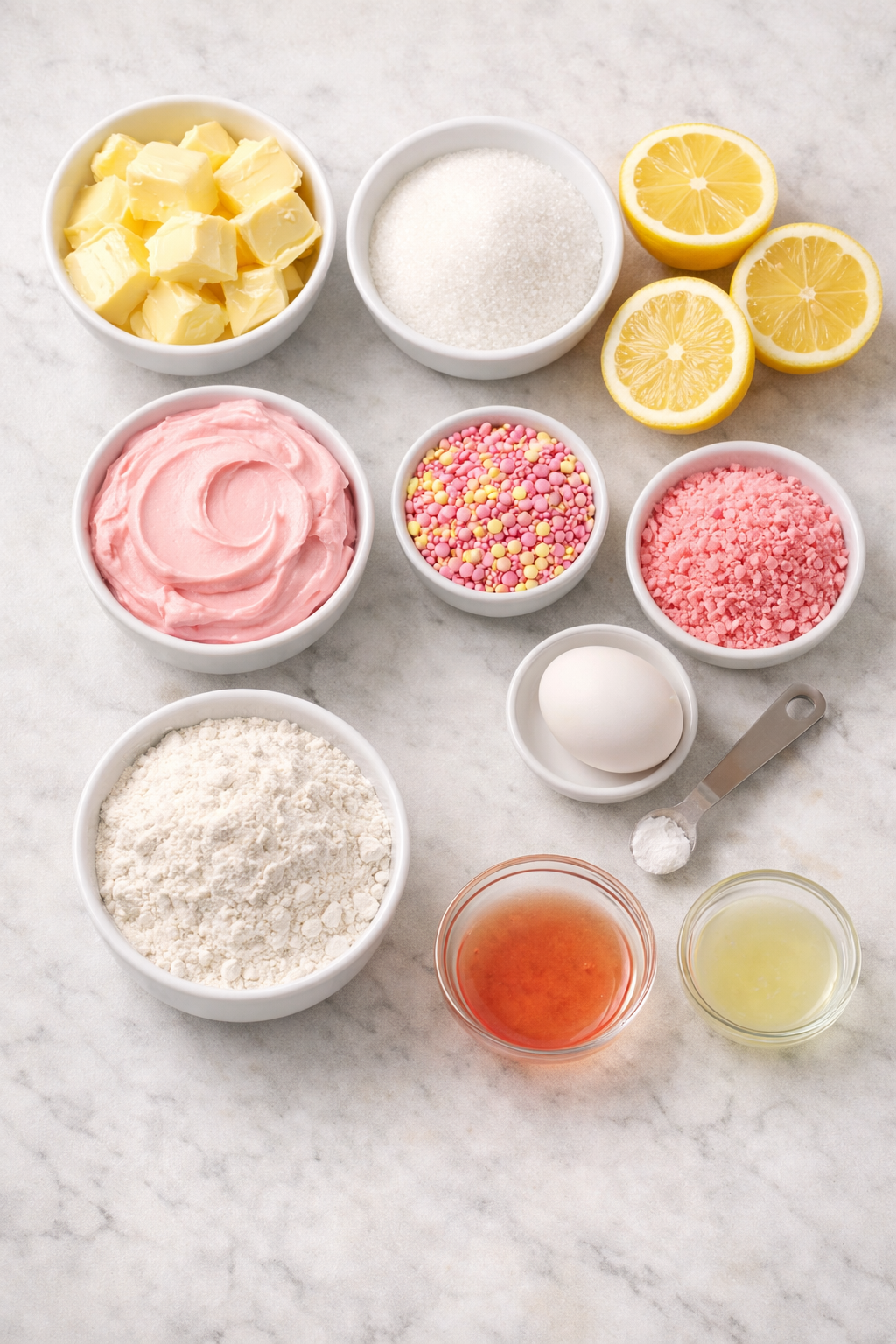 Pink Lemonade Thumbprint Cookies ingredients image