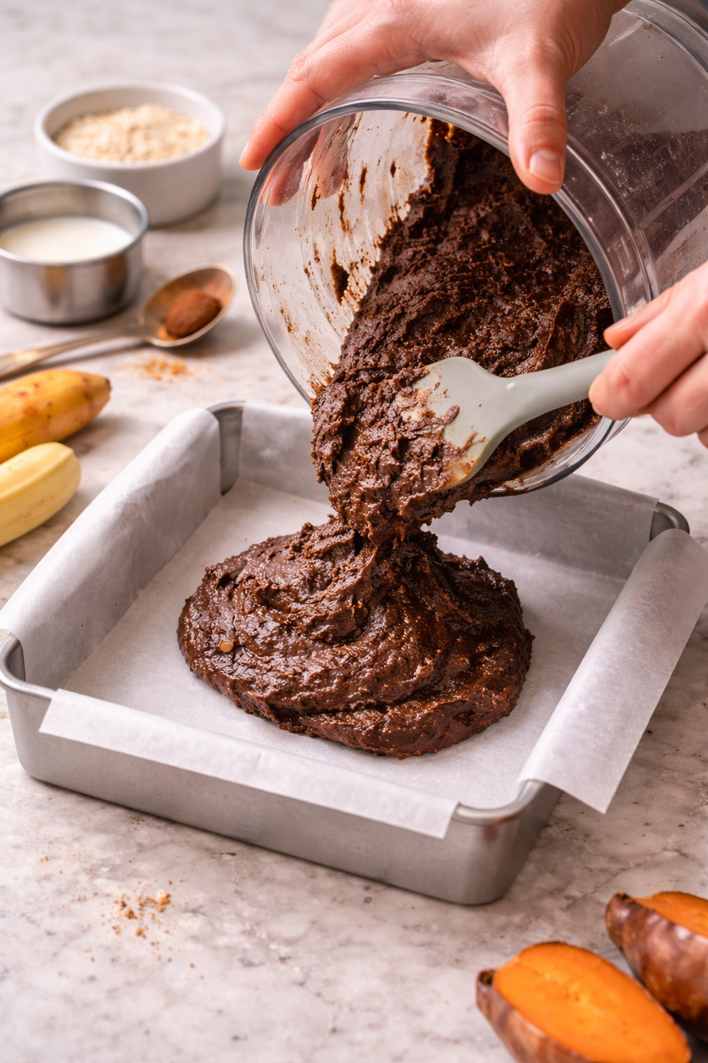 Mint Chocolate Chip Cake process image