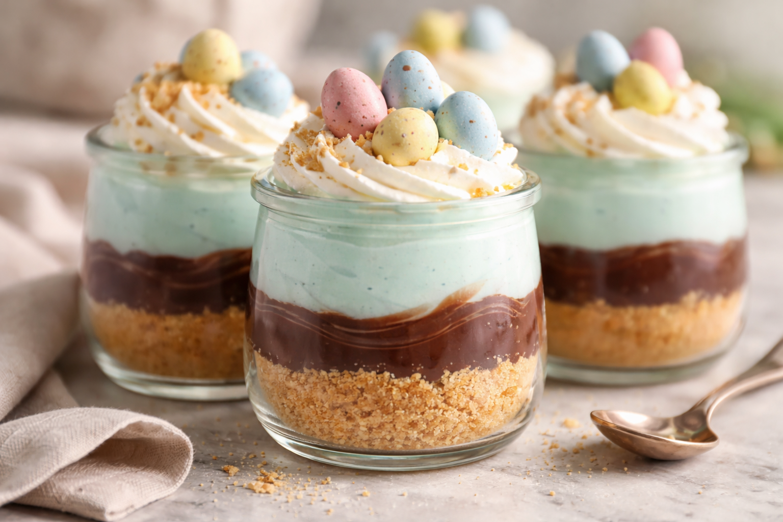 Robin's Egg Fudge Jars recipe card image