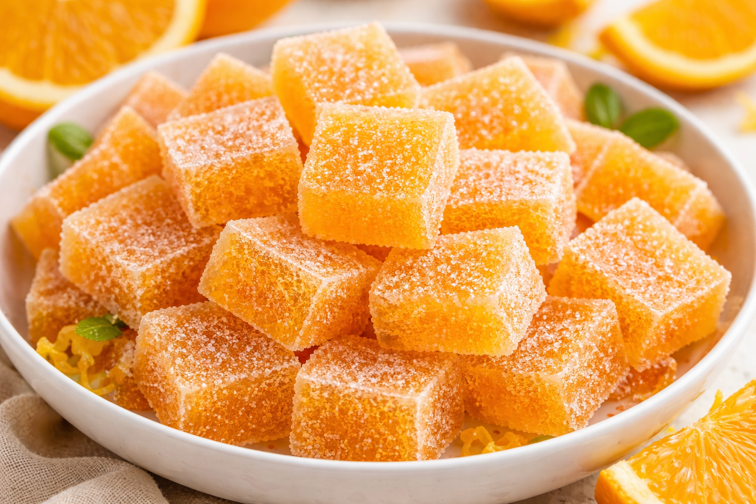 Classic Homemade Orange Candy recipe card image