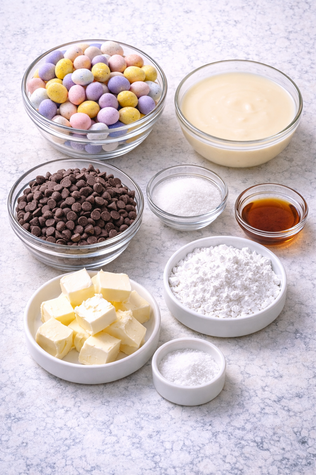 Cadbury Egg Fudge ingredients image