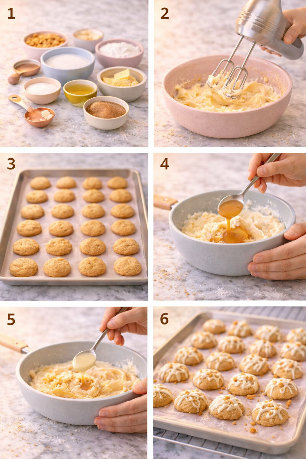 Harry Potter Butterbeer Cookies process image